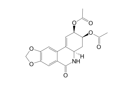 (2R,3S,4aR)-6-oxo-2,3,4,4a,5,6-hexahydro-[1,3]dioxolo[4,5-j]phenanthridine-2,3-diyl diacetate