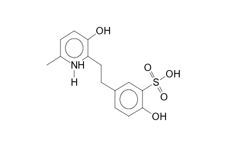 2-hydroxy-5-[2-(3-hydroxy-6-methyl-2-pyridyl)ethyl]benzenesulphonic acid
