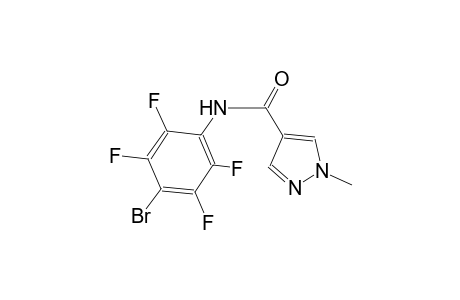 N-(4-bromo-2,3,5,6-tetrafluorophenyl)-1-methyl-1H-pyrazole-4-carboxamide