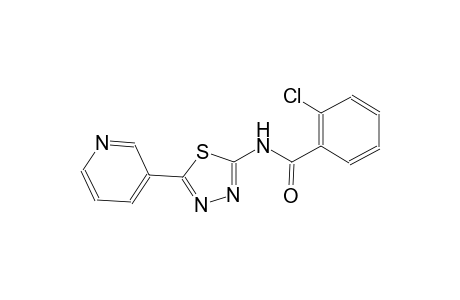 2-chloro-N-[5-(3-pyridinyl)-1,3,4-thiadiazol-2-yl]benzamide