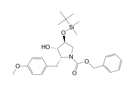 (2r,3s,4s)-n-(benzyloxycarbonyl)-3-hydroxy-2-(4-methoxybenzyl)-4-[(tert-butyldimethylsilyl)oxy]pyrrolidine
