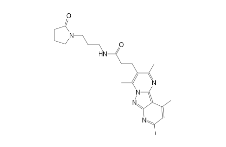 pyrido[2',3':3,4]pyrazolo[1,5-a]pyrimidine-3-propanamide, 2,4,8,10-tetramethyl-N-[3-(2-oxo-1-pyrrolidinyl)propyl]-