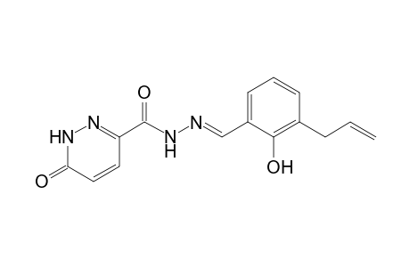 1,6-Dihydropyridazine-3-carboxylic acid, 6-oxo-N2-(3-allyl-2-hydroxybenzylidene)hydrazide