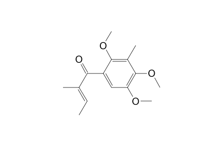 (E)-2-Methyl-1-(2,4,5-trimethoxy-3-methylphenyl)but-2-en-1-one