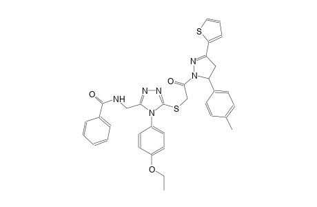 benzamide, N-[[5-[[2-[4,5-dihydro-5-(4-methylphenyl)-3-(2-thienyl)-1H-pyrazol-1-yl]-2-oxoethyl]thio]-4-(4-ethoxyphenyl)-4H-1,2,4-triazol-3-yl]methyl]-