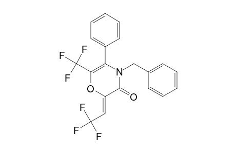 4-BENZYL-5-PHENYL-2-(2,2,2-TRIFLUOROETHYLIDENE)-6-TRIFLUOROMETHYL-2,3-DIHYDRO-4H-1,4-OXAZIN-3-ONE