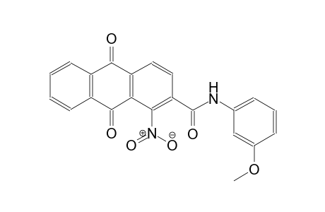 N-(3-methoxyphenyl)-1-nitro-9,10-dioxo-9,10-dihydro-2-anthracenecarboxamide
