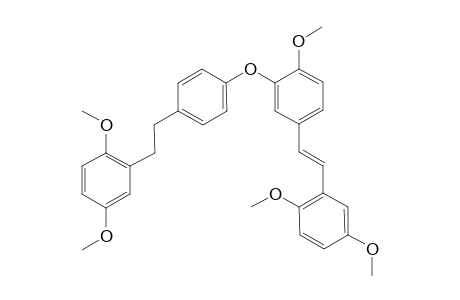 4-[2'-(2",5"-Dimethoxyphenyl)ethanyl]-2'-methoxy-5'-[2"'-(2,5-dimethoxycarbonyl)ethenyl]-diphenyl Ether