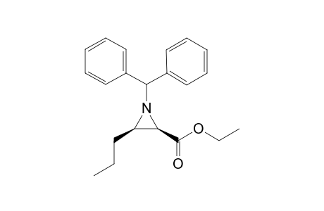 (2R,3R)-1-Benzhydryl-3-propyl-aziridine-2-carboxylic acid ethyl ester