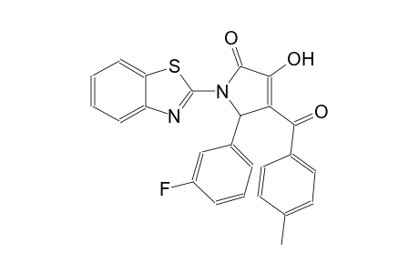 1-(1,3-benzothiazol-2-yl)-5-(3-fluorophenyl)-3-hydroxy-4-(4-methylbenzoyl)-1,5-dihydro-2H-pyrrol-2-one