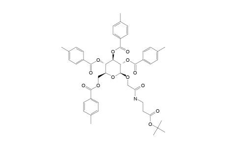 TERT.-BUTYL-3-[(2,3,4,6-TETRA-O-TOLUOYL-BETA-D-GLUCOPYRANOSYLOXY)-ACETAMIDO]-PROPANOATE