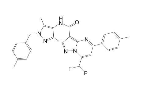 7-(difluoromethyl)-N-[3,5-dimethyl-1-(4-methylbenzyl)-1H-pyrazol-4-yl]-5-(4-methylphenyl)pyrazolo[1,5-a]pyrimidine-3-carboxamide