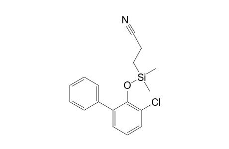 3-Chloro-2-hydroxybiphenyl cyanoethyldimethylsilyl ether