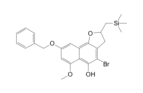 8-Benzyloxy-4-bromo-6-methoxy-5-hydroxy-2-(trimethylsilylmethyl)-2,3-dihydronaphtho[1,2-b]furan