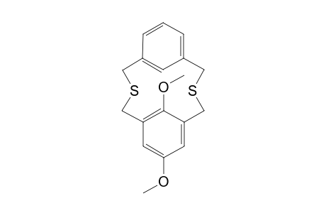 3,11-Dithiatricyclo[11.3.1.15,9]octadeca-1(17),5,7,9(18),13,15-hexaene, 7,18-dimethoxy-, stereoisomer