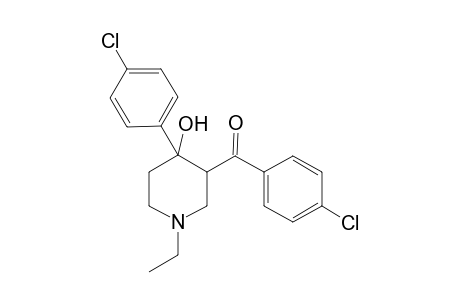 (4-chlorophenyl)-[4-(4-chlorophenyl)-1-ethyl-4-hydroxy-3-piperidyl]methanone