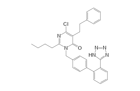2-Butyl-6-chloro-5-phenethyl-3-[2'-(1H-tetrazol-5-yl)biphenyl-4-ylmethyl]-3H-pyrimidin-4-one