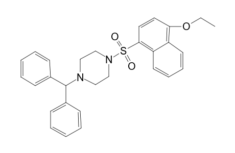 Piperazine, 1-(4-ethoxy-1-naphthylsulfonyl)-4-diphenylmethyl-