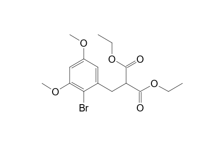 Propanedioic acid, [(2-bromo-3,5-dimethoxyphenyl)methyl]-, diethyl ester
