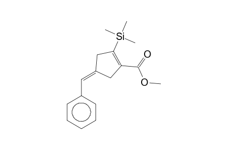 1-CYCLOPENTENE-1-CARBOXYLIC ACID, 4-(PHENYLMETHYLENE)-2-(TRIMETHYLSILYL)-, METHYL ESTER