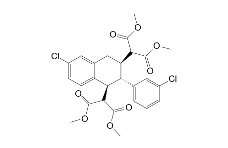 (1S*,2S*,3R*)-1,3-di(1,3-dimethoxy-1,3-dioxopropan-2-yl)-6-chloro-2-(3-chlorophenyl)-1,2,3,4-tetrahydronaphthalene