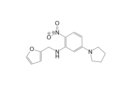 N-(2-Furylmethyl)-2-nitro-5-(1-pyrrolidinyl)aniline