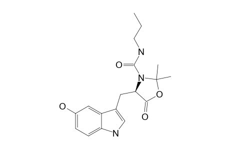 3-PROPYLCARBAMOYL-4-(5-HYDROXY-3-INDOLYLMETHYL)-1,3-OXAZOLIDIN-5-ONE
