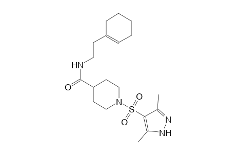 N-[2-(1-cyclohexen-1-yl)ethyl]-1-[(3,5-dimethyl-1H-pyrazol-4-yl)sulfonyl]-4-piperidinecarboxamide