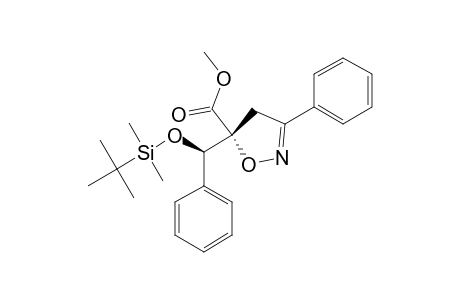 ANTI-5-CARBOMETHOXY-5-[1'-[(TERT.-BUTYLDIMETHYLSILYL)-OXY]-1'-PHENYLMETHYL]-3-PHENYL-4,5-DIHYDROISOXAZOLE;MINOR_STEREOMER