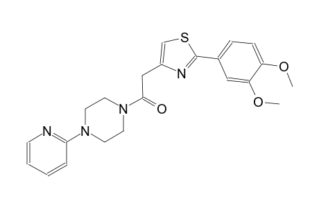 piperazine, 1-[[2-(3,4-dimethoxyphenyl)-4-thiazolyl]acetyl]-4-(2-pyridinyl)-