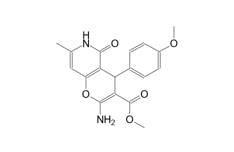 methyl 2-amino-4-(4-methoxyphenyl)-7-methyl-5-oxo-5,6-dihydro-4H-pyrano[3,2-c]pyridine-3-carboxylate