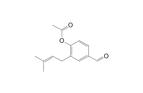 4-Formyl-2-(3-methylbut-2-en-1-yl)phenyl acetate