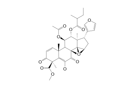 METHYL-6-HYDROXY-11-BETA-ACETOXY-12-ALPHA-(2-METHYLBUTANOYLOXY)-3,7-DIOXO-14-BETA,15-BETA-EPOXY-1,5-MELIACADIEN-29-OATE