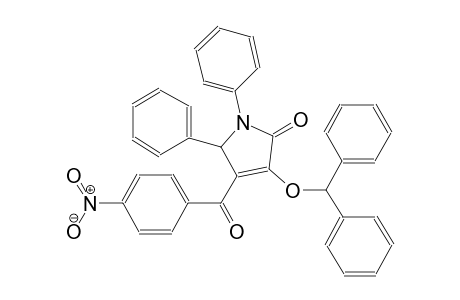 3-(benzhydryloxy)-4-(4-nitrobenzoyl)-1,5-diphenyl-1,5-dihydro-2H-pyrrol-2-one