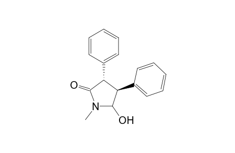 2-Pyrrolidinone, 5-hydroxy-1-methyl-3,4-diphenyl-, (3.alpha.,4.alpha.,5.alpha.)-