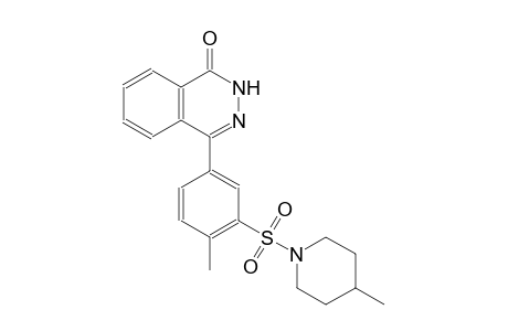 4-{4-methyl-3-[(4-methyl-1-piperidinyl)sulfonyl]phenyl}-1(2H)-phthalazinone