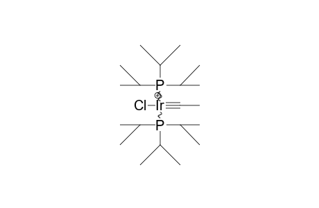 Chloro-ethylidyl-bis(triisopropyl-phosphane)-iridium cation