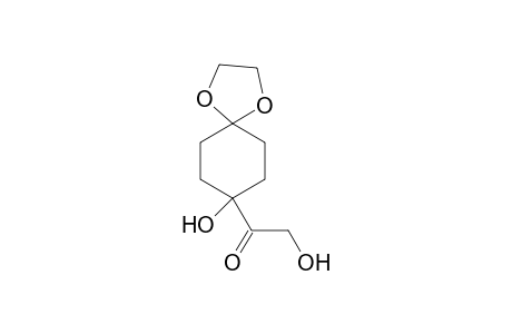 Spiro[1,3-dioxacyclopentane-2,1'-4'-hydroxy-4'-(1'-oxo-2'-hydroxyethyl)cyclohexane]