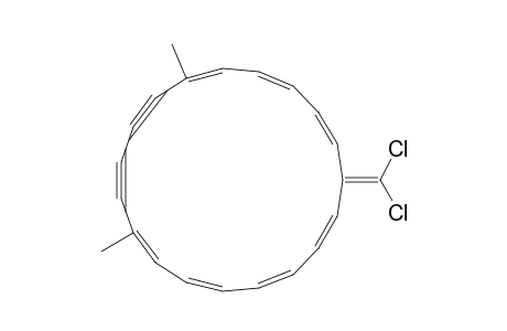 1,3,5,7,13,15,17-Cyclononadecaheptaene-9,11-diyne, 19-(dichloromethylene)-8,13-dimethyl-, (E,E,Z,Z,E,E,E)-