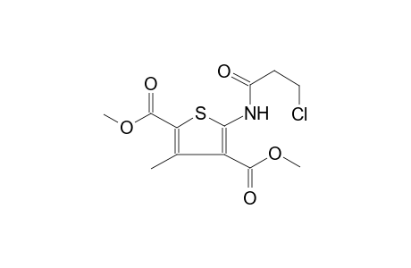 2,4-thiophenedicarboxylic acid, 5-[(3-chloro-1-oxopropyl)amino]-3-methyl-, dimethyl ester