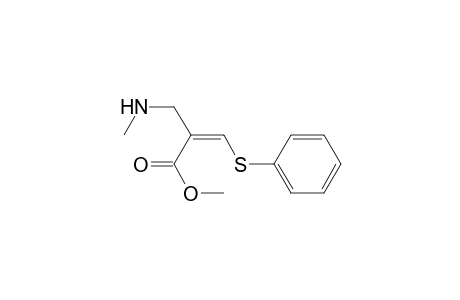 Methyl (Z)-2-(N-methyl)aminomethyl-3-phenylthio-2-propenoate