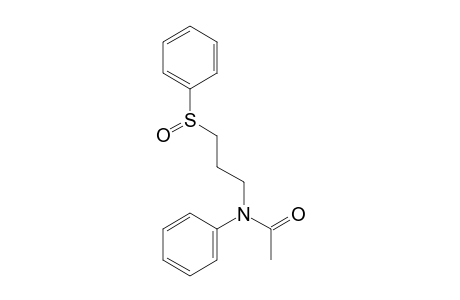 N-Phenyl-N-(3-phenylsulfinylpropyl)acetamide
