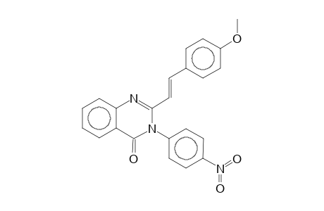 2-[(E)-2-(4-methoxyphenyl)ethenyl]-3-(4-nitrophenyl)-4(3H)-quinazolinone