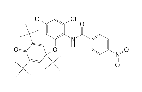 N-[2,4-Dichloro-6-[(1,3,5-tri-tert-butyl-4-oxo-2,5-cyclo-hexadien-1-yl)oxy]phenyl]-4-nitrobenzamide