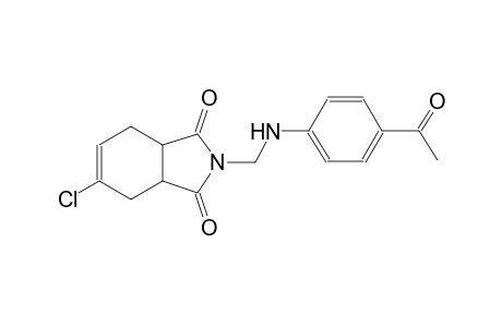 1H-isoindole-1,3(2H)-dione, 2-[[(4-acetylphenyl)amino]methyl]-5-chloro-3a,4,7,7a-tetrahydro-