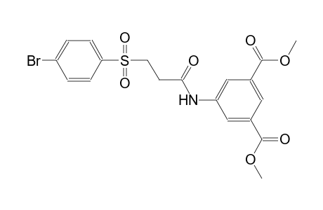 1,3-benzenedicarboxylic acid, 5-[[3-[(4-bromophenyl)sulfonyl]-1-oxopropyl]amino]-, dimethyl ester