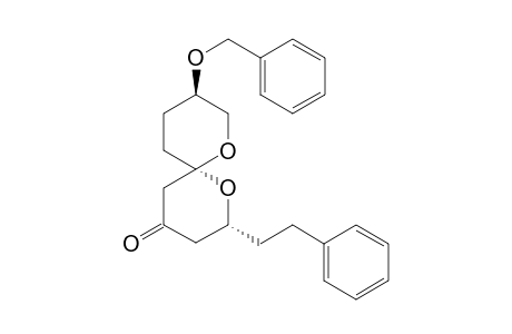 (2R,6S,9R)-9-Benzyloxy-2-(2-(phenyl)ethyl)-1,7-dioxaspiro[5.5]undecan-4-one