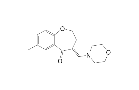 (4E)-7-methyl-4-(4-morpholinylmethylidene)-2,3-dihydro-1-benzoxepin-5-one