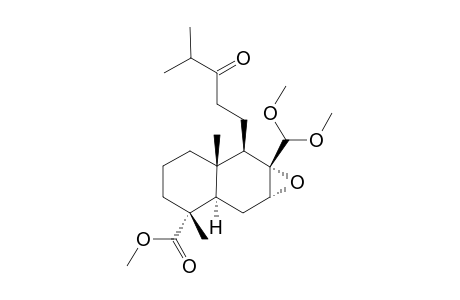 (1aS,2R,2aS,6R,6aR,7aR)-1a-(dimethoxymethyl)-2-(3-keto-4-methyl-pentyl)-2a,6-dimethyl-3,4,5,6a,7,7a-hexahydro-2H-naphtho[6,7-b]oxirene-6-carboxylic acid methyl ester