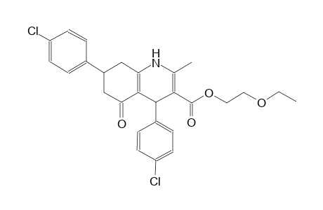 3-quinolinecarboxylic acid, 4,7-bis(4-chlorophenyl)-1,4,5,6,7,8-hexahydro-2-methyl-5-oxo-, 2-ethoxyethyl ester